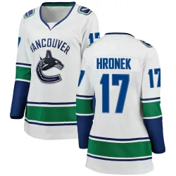 Women's Filip Hronek Vancouver Canucks Away Jersey - White Breakaway