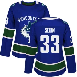 Women's Henrik Sedin Vancouver Canucks Home Jersey - Blue Authentic