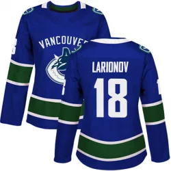 Women's Igor Larionov Vancouver Canucks Home Jersey - Blue Authentic