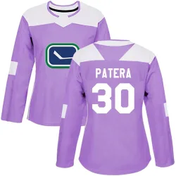 Women's Jiri Patera Vancouver Canucks Fights Cancer Practice Jersey - Purple Authentic