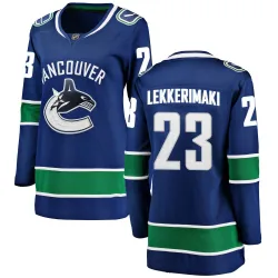 Women's Jonathan Lekkerimaki Vancouver Canucks Home Jersey - Blue Breakaway