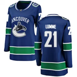 Women's Jyrki Lumme Vancouver Canucks Home Jersey - Blue Breakaway