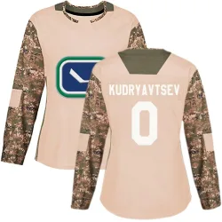 Women's Kirill Kudryavtsev Vancouver Canucks Veterans Day Practice Jersey - Camo Authentic