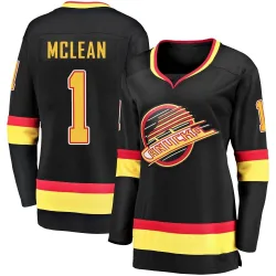 Women's Kirk Mclean Vancouver Canucks 2019/20 Flying Skate Premier Jersey - Black Breakaway