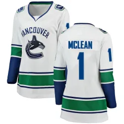 Women's Kirk Mclean Vancouver Canucks Away Jersey - White Breakaway