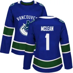 Women's Kirk Mclean Vancouver Canucks Home Jersey - Blue Authentic