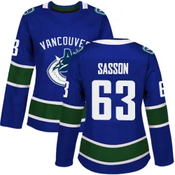 Women's Max Sasson Vancouver Canucks Home Jersey - Blue Authentic