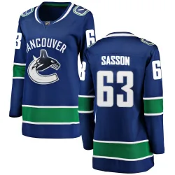 Women's Max Sasson Vancouver Canucks Home Jersey - Blue Breakaway