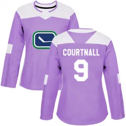 Women's Russ Courtnall Vancouver Canucks Fights Cancer Practice Jersey - Purple Authentic