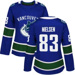 Women's Tristen Nielsen Vancouver Canucks Home Jersey - Blue Authentic