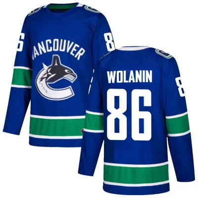 Youth Christian Wolanin Vancouver Canucks Home Jersey - Blue Authentic