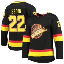 Youth Daniel Sedin Vancouver Canucks Alternate Primegreen Pro Jersey - Black Authentic