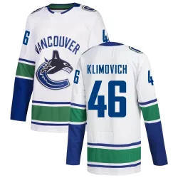 Youth Danila Klimovich Vancouver Canucks Away Jersey - White Authentic