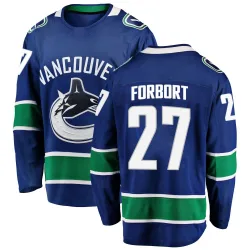 Youth Derek Forbort Vancouver Canucks Home Jersey - Blue Breakaway