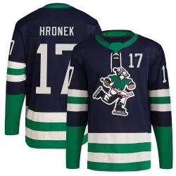 Youth Filip Hronek Vancouver Canucks Reverse Retro 2.0 Jersey - Navy Authentic