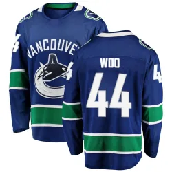 Youth Jett Woo Vancouver Canucks Home Jersey - Blue Breakaway