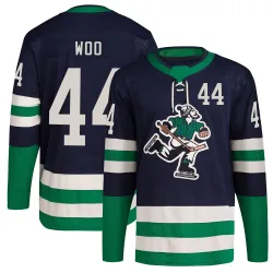 Youth Jett Woo Vancouver Canucks Reverse Retro 2.0 Jersey - Navy Authentic