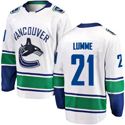 Youth Jyrki Lumme Vancouver Canucks Away Jersey - White Breakaway