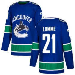 Youth Jyrki Lumme Vancouver Canucks Home Jersey - Blue Authentic