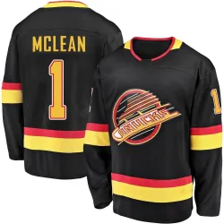 Youth Kirk Mclean Vancouver Canucks 2019/20 Flying Skate Premier Jersey - Black Breakaway