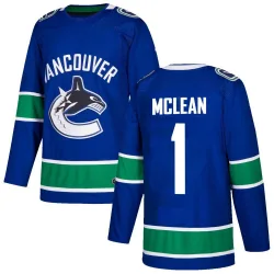 Youth Kirk Mclean Vancouver Canucks Home Jersey - Blue Authentic