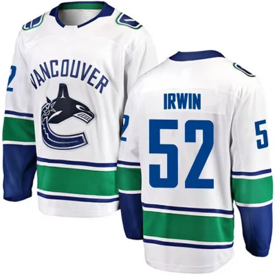 Youth Matt Irwin Vancouver Canucks Away Jersey - White Breakaway