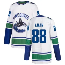 Youth Nils Aman Vancouver Canucks zied Away Jersey - White Authentic