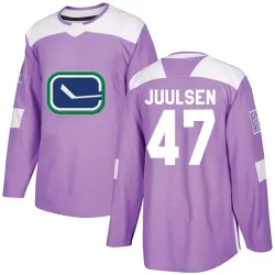 Youth Noah Juulsen Vancouver Canucks Fights Cancer Practice Jersey - Purple Authentic