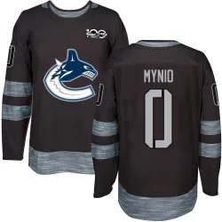 Youth Sawyer Mynio Vancouver Canucks 1917-2017 100th Anniversary Jersey - Black Authentic