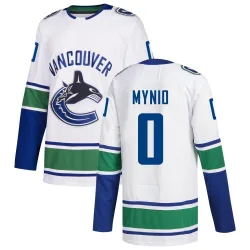 Youth Sawyer Mynio Vancouver Canucks Away Jersey - White Authentic