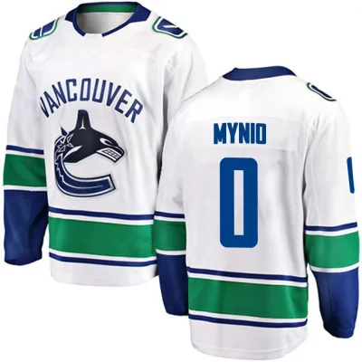 Youth Sawyer Mynio Vancouver Canucks Away Jersey - White Breakaway