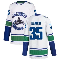 Youth Thatcher Demko Vancouver Canucks zied Away Jersey - White Authentic