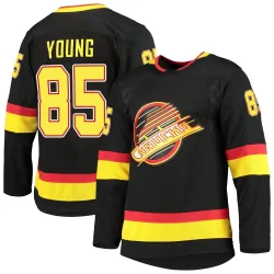 Youth Ty Young Vancouver Canucks Alternate Primegreen Pro Jersey - Black Authentic