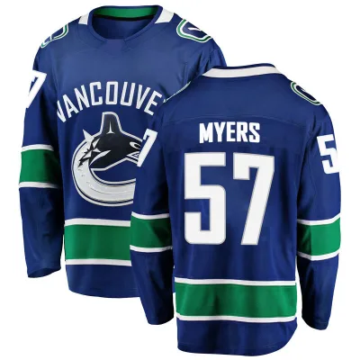 Youth Tyler Myers Vancouver Canucks Home Jersey - Blue Breakaway